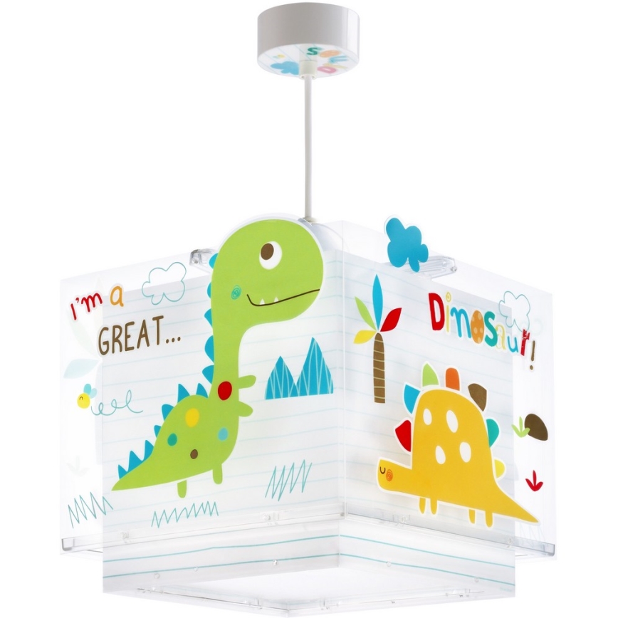 Dalber D-73452 - Lámpara colgante infantil DINOS 1xE27/60W/230V