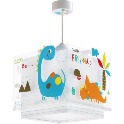 Dalber D-73452 - Lámpara colgante infantil DINOS 1xE27/60W/230V