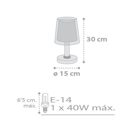 Dalber D-81211E - Lámpara infantil STARS 1xE14/40W/230V