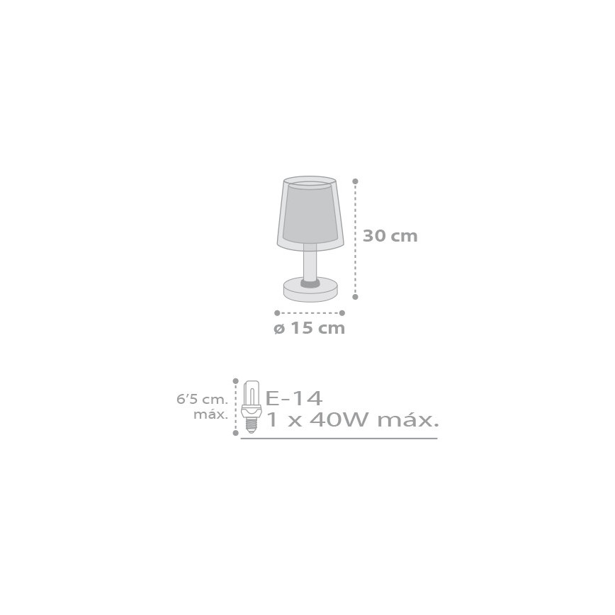 Dalber D-81211E - Lámpara infantil STARS 1xE14/40W/230V