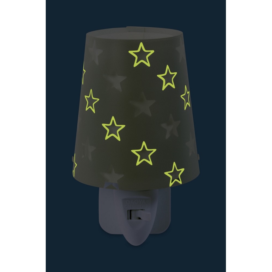 Dalber D-81215E - LED Luz nocturna infantil STARS 1xLED/0,3W/230V