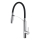 Deante BGB_B720 - Grifo de fregadero con brazo flexible GERBERA negro/cromo