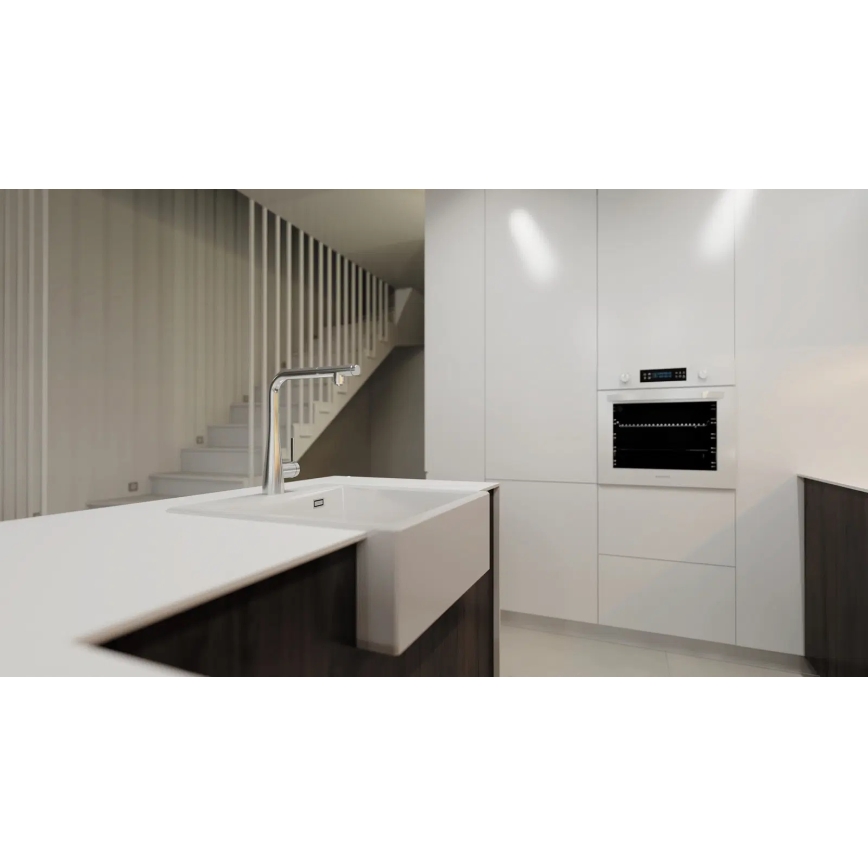 Deante BRE_075M - Grifo de fregadero con rociador extraíble ERIDAN cromo brillante