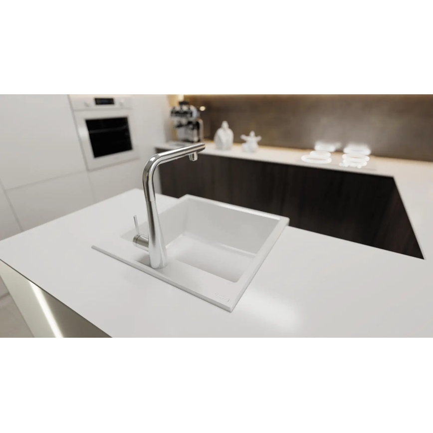 Deante BRE_075M - Grifo de fregadero con rociador extraíble ERIDAN cromo brillante