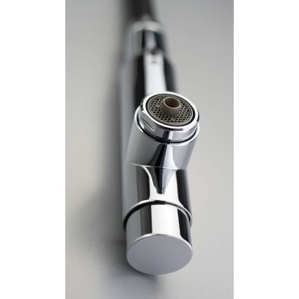 Deante BRE_075M - Grifo de fregadero con rociador extraíble ERIDAN cromo brillante