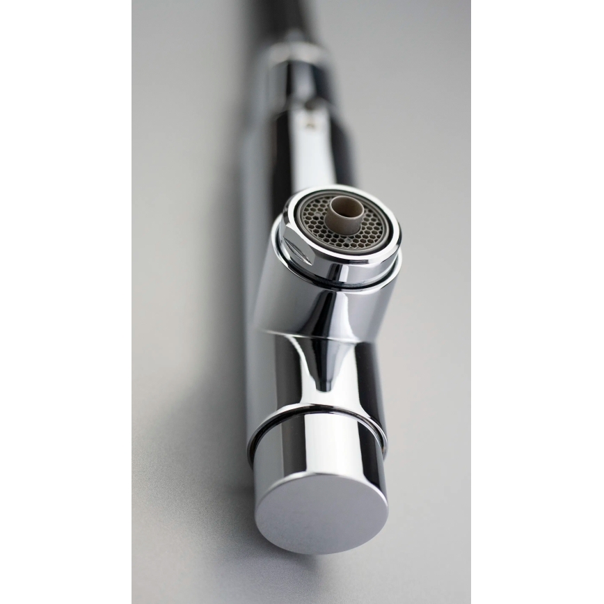 Deante BRE_075M - Grifo de fregadero con rociador extraíble ERIDAN cromo brillante