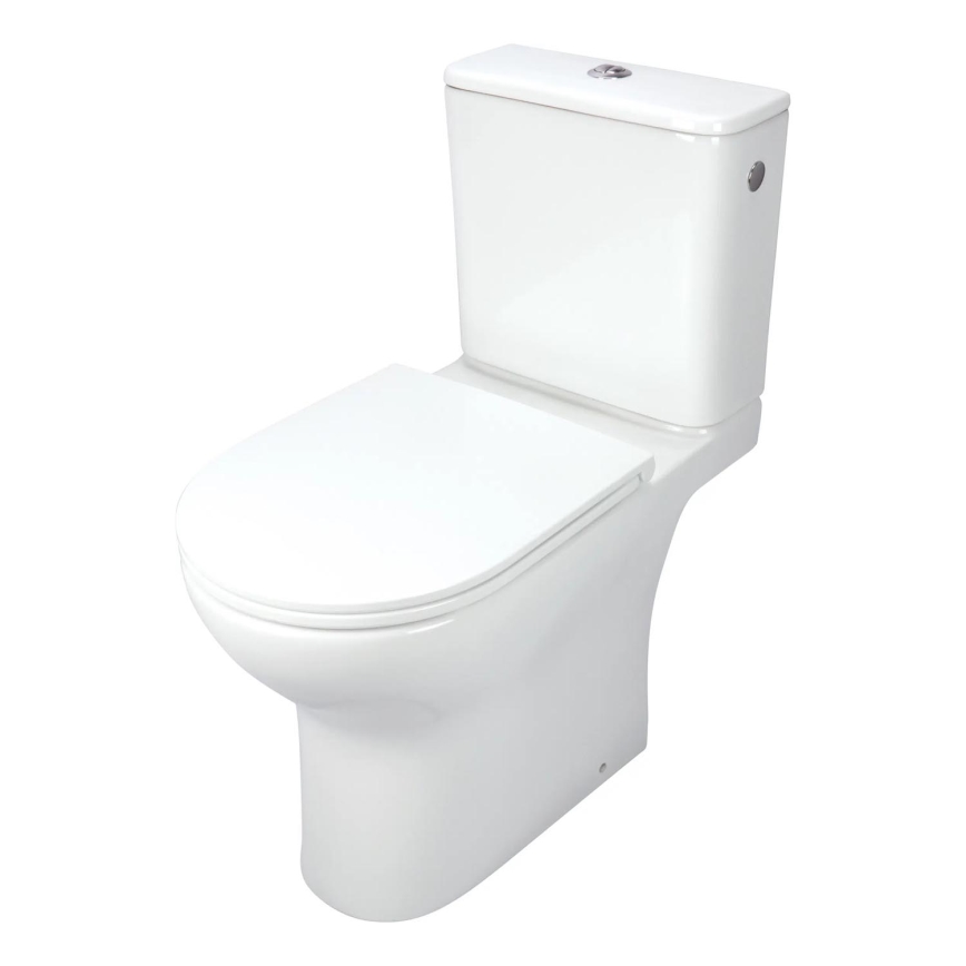 Deante CDJD6RPS - Inodoro de pie con asiento JASMIN cerámica/blanco