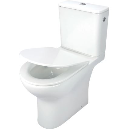 Deante CDJD6RPS - Inodoro de pie con asiento JASMIN cerámica/blanco