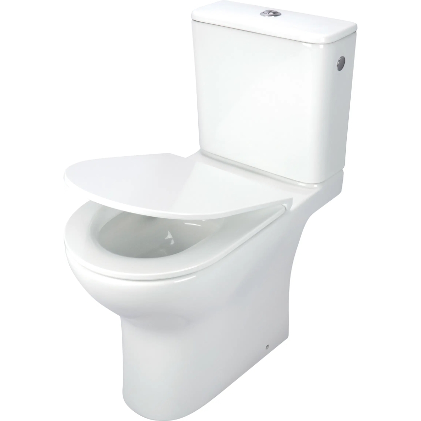Deante CDJD6RPS - Inodoro de pie con asiento JASMIN cerámica/blanco