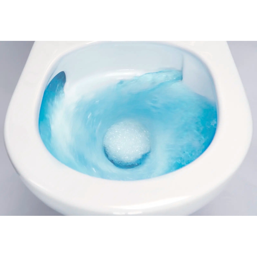 Deante CDJD6RPS - Inodoro de pie con asiento JASMIN cerámica/blanco