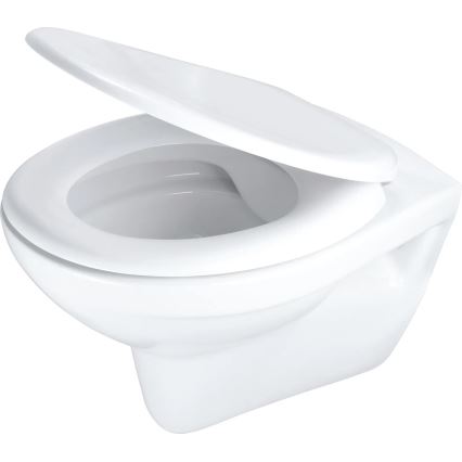 Deante CMOD6SPW - Inodoro suspendido con asiento de inodoro BORO cerámica/blanco