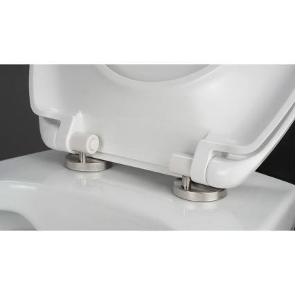 Deante CMOD6SPW - Inodoro suspendido con asiento de inodoro BORO cerámica/blanco