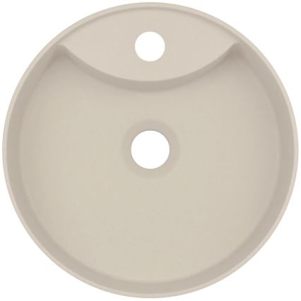 Deante CQS_5U4B - Lavabo sobre encimera con tap hole SILIA diá. 36 cm granito/beige