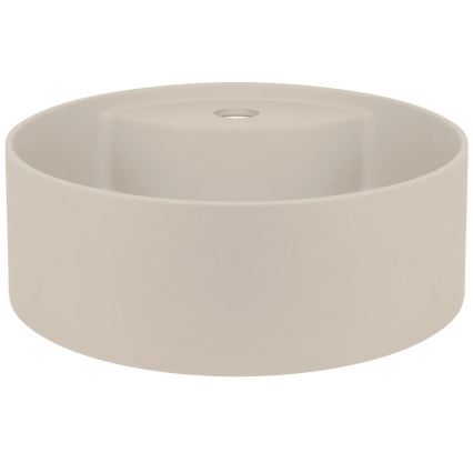 Deante CQS_5U4B - Lavabo sobre encimera con tap hole SILIA diá. 36 cm granito/beige