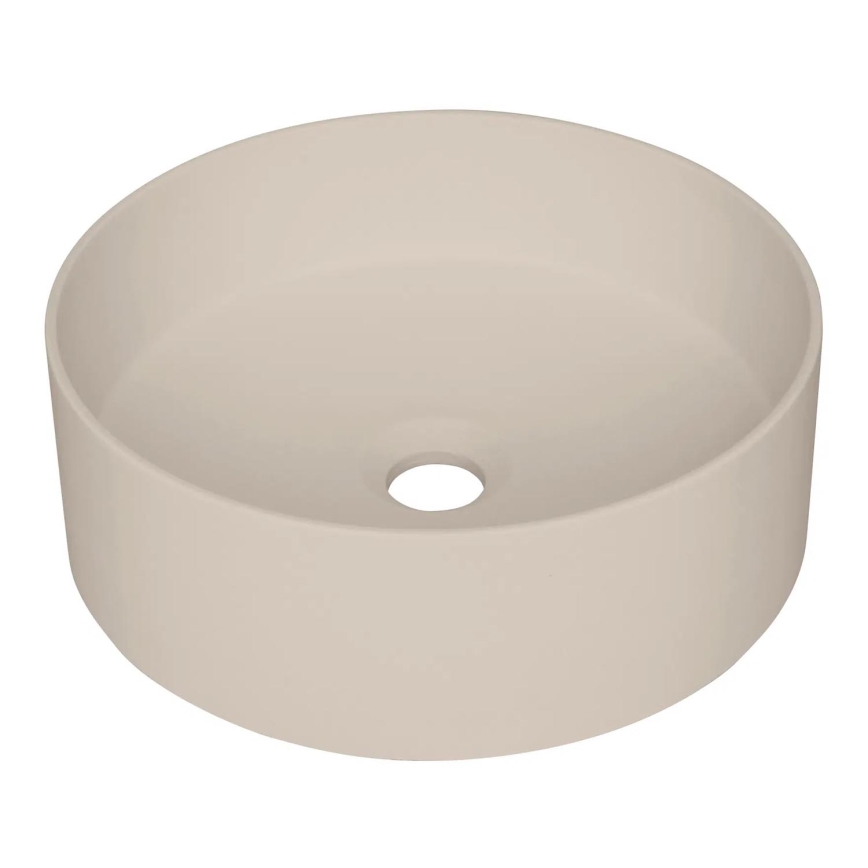 Deante CQS_5U4S - Lavabo sobre encimera SILIA diá. 36 cm granito/beige