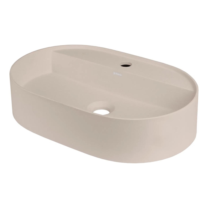 Deante CQS_5U6B - Lavabo sobre encimera con tap hole SILIA 35x55 cm granito/beige