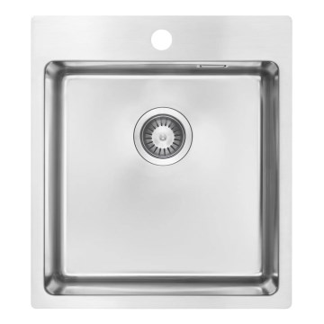 Deante ZPO_010A - Fregadero de cocina OLFATO 50,5x45 cm acero cepillado