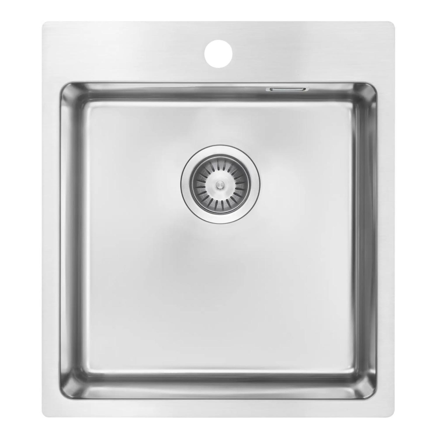 Deante ZPO_010A - Fregadero de cocina OLFATO 50,5x45 cm acero cepillado