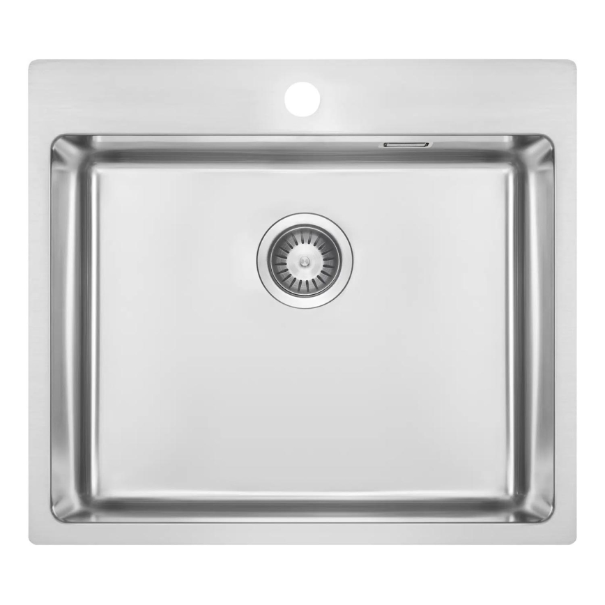 Deante ZPO_010B - Fregadero de cocina OLFATO 50.5x55 cm acero cepillado