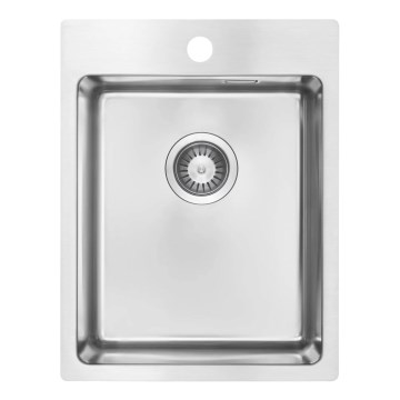 Deante ZPO_010E - Fregadero de cocina OLFATO 50,5x39 cm acero cepillado