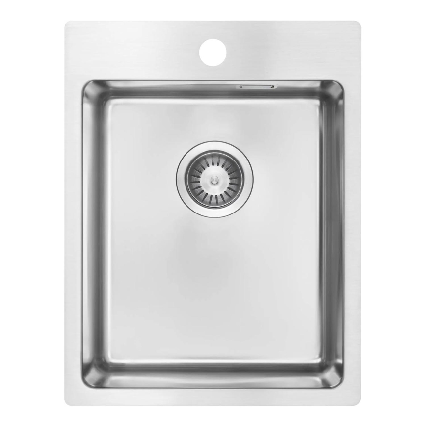 Deante ZPO_010E - Fregadero de cocina OLFATO 50,5x39 cm acero cepillado
