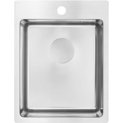 Deante ZPO_010E - Fregadero de cocina OLFATO 50,5x39 cm acero cepillado