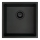 Deante ZQA_N10A - Fregadero de cocina CORDA 44x44 cm granito/negro