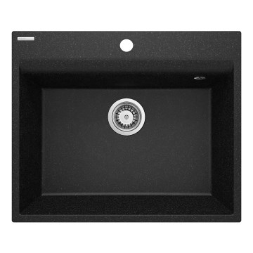 Deante ZRC_210A - Fregadero de cocina CORIO 50x60 cm granito/grafito