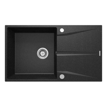 Deante ZRC_211A - Fregadero de cocina CORIO 50x86 cm granito/grafito