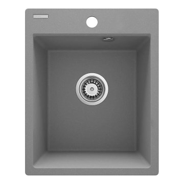 Deante ZRC_S103 - Fregadero de cocina CORIO 50x40 cm granito/gris metálico
