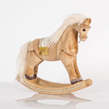 Decoración de Navidad 31 cm caballo balancín