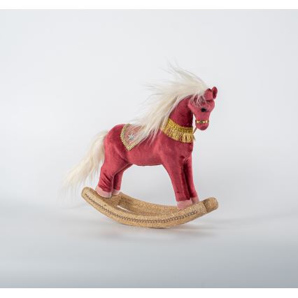 Decoración de Navidad 31 cm caballo balancín
