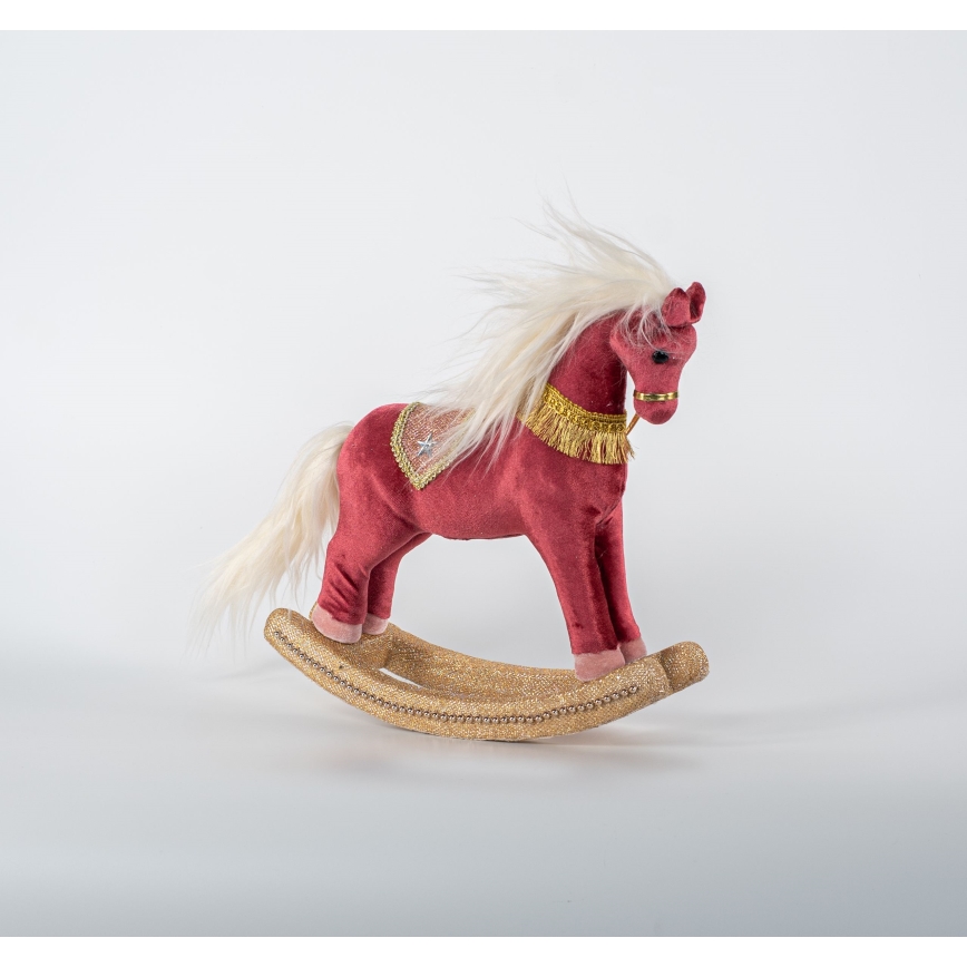 Decoración de Navidad 31 cm caballo balancín
