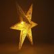 Decoración de Navidad LED LED/3xAA estrella dorada