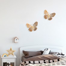 Decoración de pared 32x29 cm mariposa