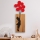 Decoración de pared 34x99 cm niña madera/metal