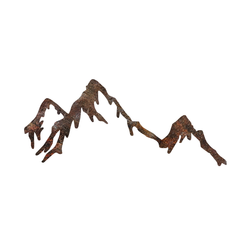 Decoración de pared 45x70 cm montañas metal