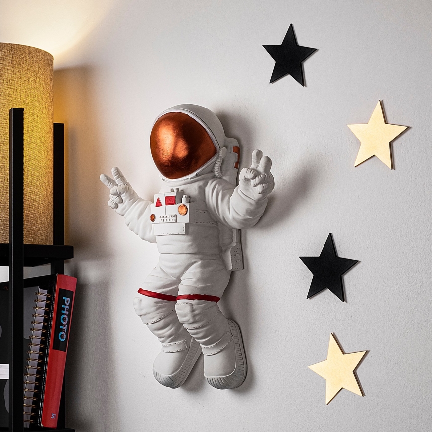 Decoración de pared 47x35 cm astronaut cobre