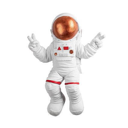Decoración de pared 47x35 cm astronaut cobre