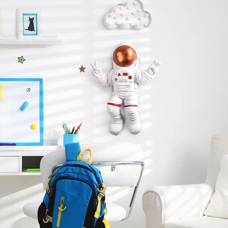 Decoración de pared 47x35 cm astronaut cobre