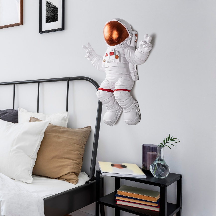 Decoración de pared 47x35 cm astronaut cobre