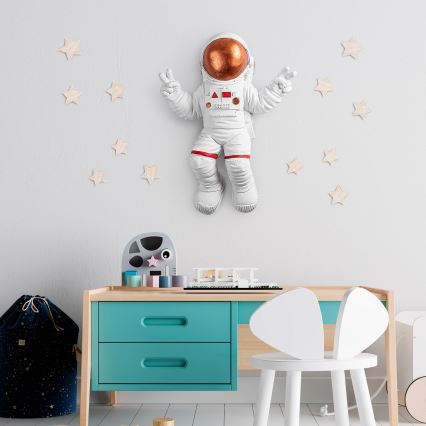 Decoración de pared 47x35 cm astronaut cobre