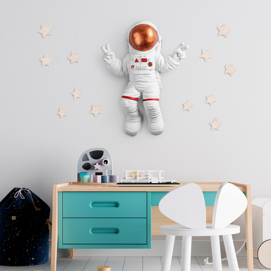 Decoración de pared 47x35 cm astronaut cobre