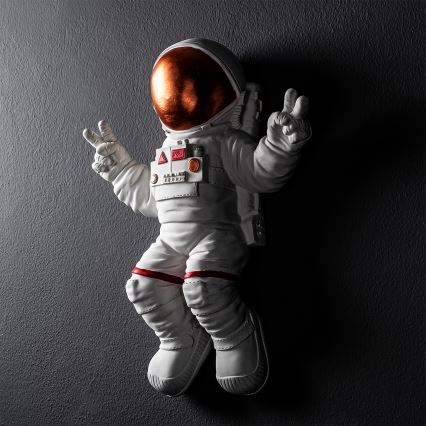 Decoración de pared 47x35 cm astronaut cobre