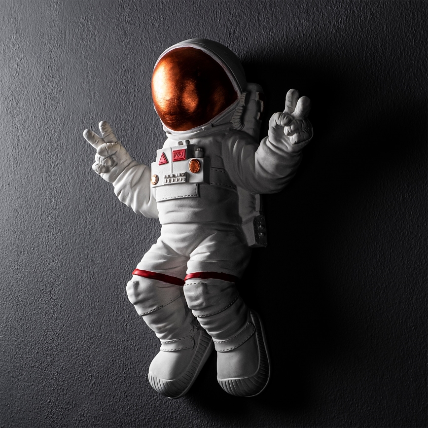 Decoración de pared 47x35 cm astronaut cobre