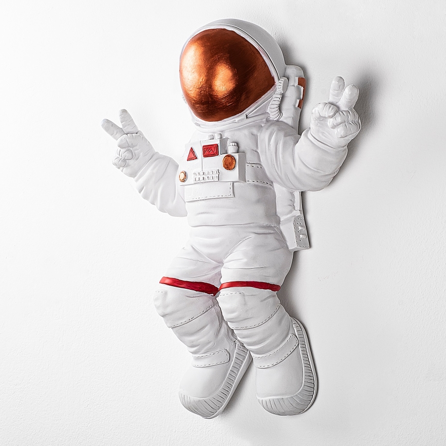 Decoración de pared 47x35 cm astronaut cobre