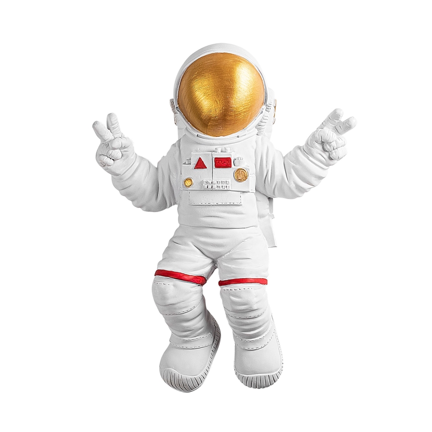Decoración de pared 47x35 cm astronaut dorado