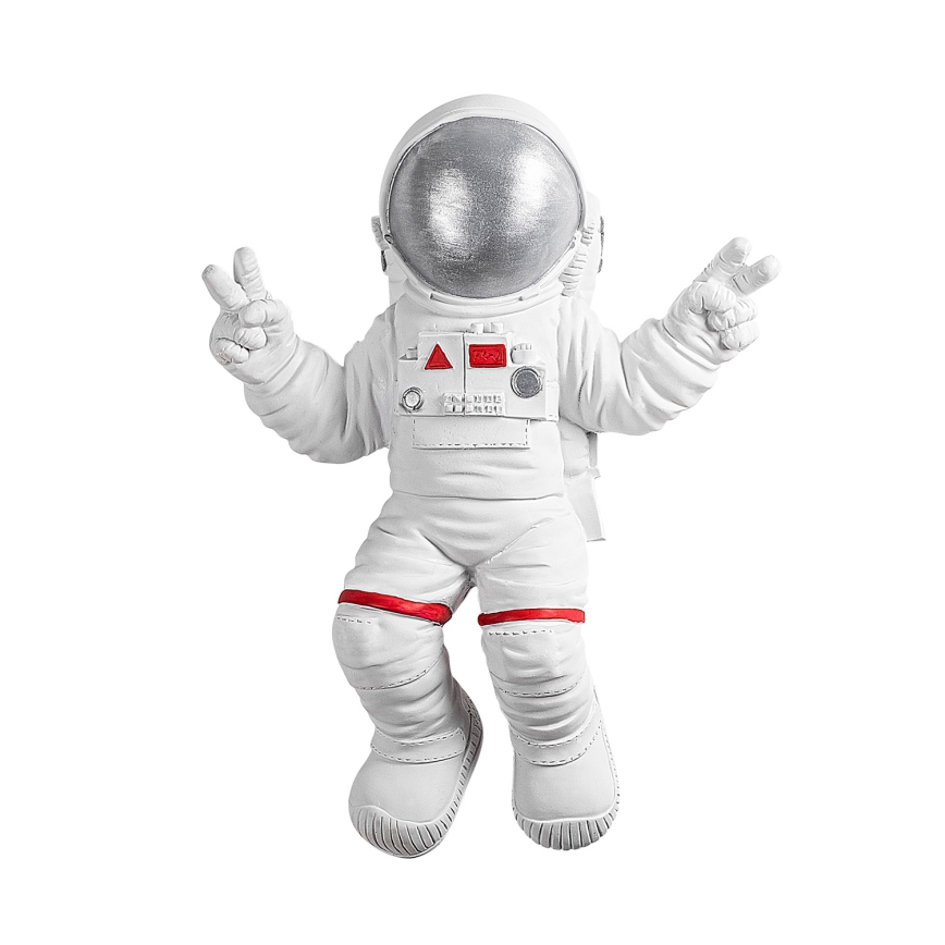 Decoración de pared 47x35 cm astronaut plata