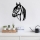 Decoración de pared 55x40 cm caballo metal