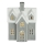 Decoración de porcelana LED LED/2xLR44/blanco cálido casa gris